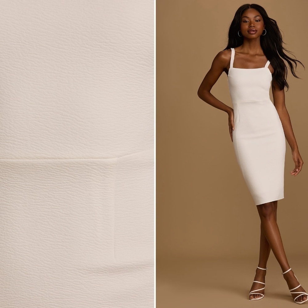 LULU's Bridal Shower Engagement Chic Modern Sexy Minimalist Midi Dress - Picture 3 of 4
